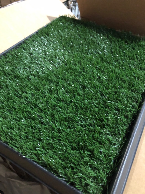 Photo 3 of Artificial Grass Puppy Pad for Dogs and Small Pets – Portable Training Pad with Tray