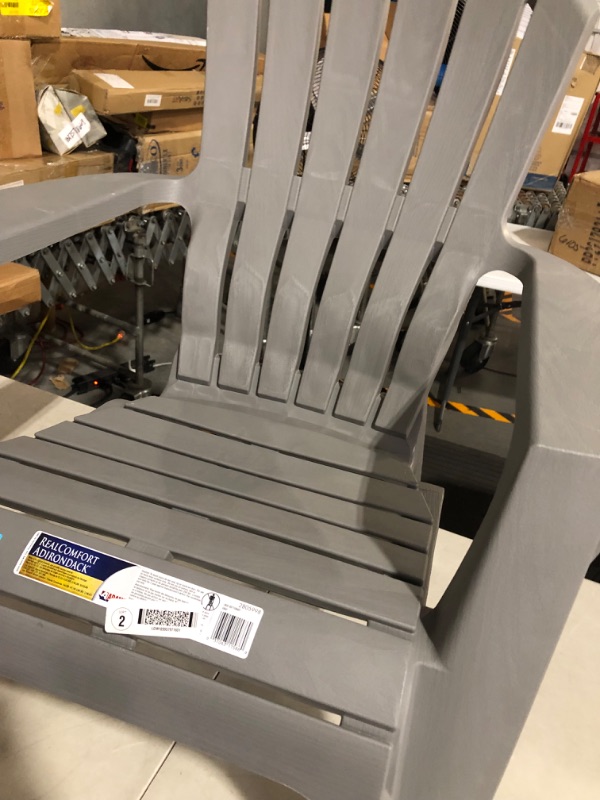 Photo 5 of Adams RealComfort Gray Adirondack Chair