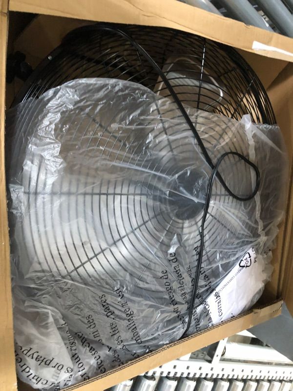 Photo 2 of **PARTS ONLY, NON-FUNCTIONAL** 
AmazonCommercial 20" High Velocity Industrial Fan, Black