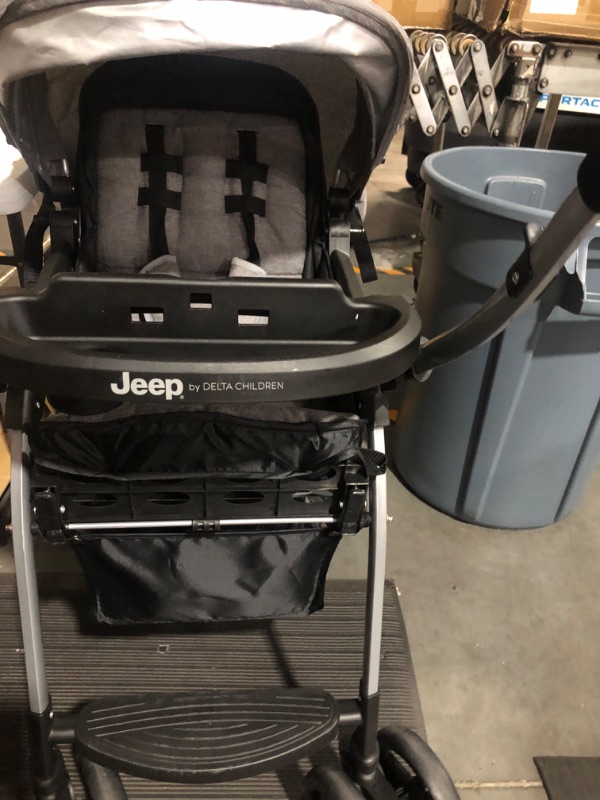 Photo 3 of Jeep By Delta Children Unlimited Reversible Handle Stroller - Gray Tweed