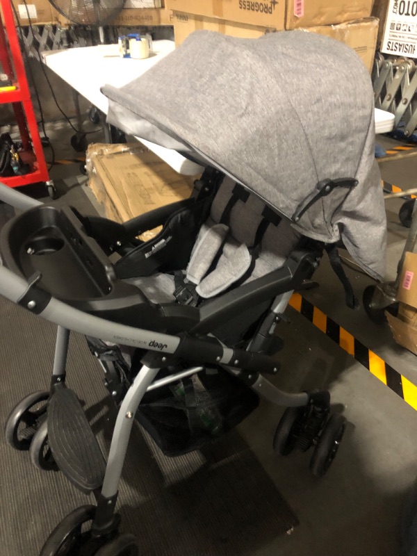 Photo 4 of Jeep By Delta Children Unlimited Reversible Handle Stroller - Gray Tweed