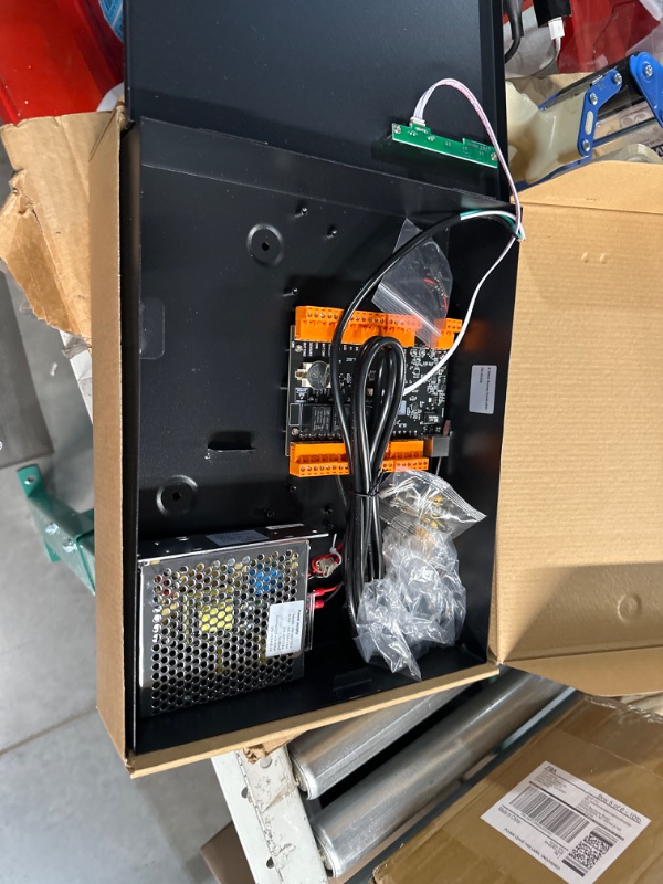 Photo 1 of 2 Doors TCP/IP RFID Complete Access Control System Kit, 110-220V Metal Power Box,12V 280kg Z&L Bracket Electric Magnetic Lock for Home Safety For FD-ACN2D