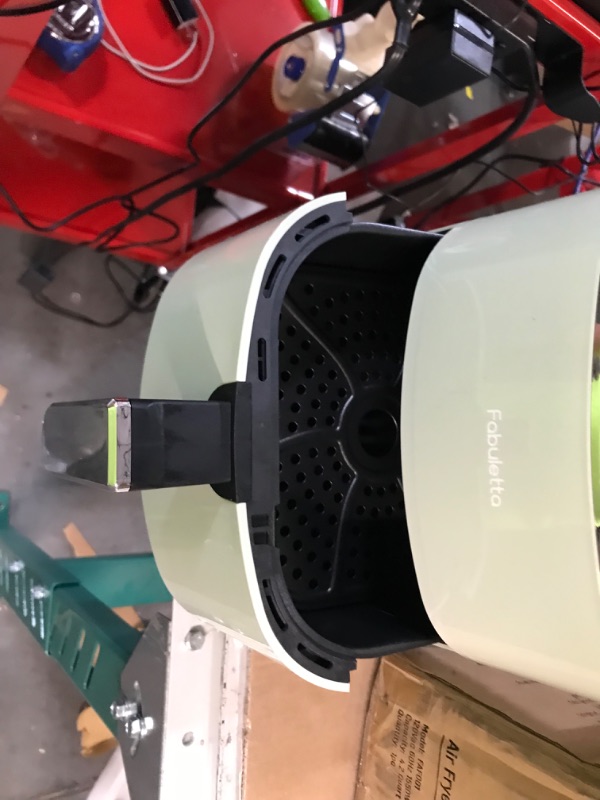 Photo 3 of Air Fryers 4 Qt, Fabuletta 9 Customizable Smart Cooking Programs Compact Air Fryer, Shake Reminder, 450°F Digital Airfryer,Tempered Glass Display, Dishwasher-Safe & Nonstick, Fit for 2-4 People Sage Green