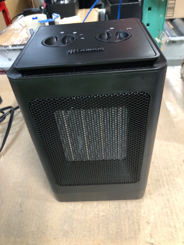 Photo 2 of 1500W Portable, 60°Oscillating Electric Heater, Black