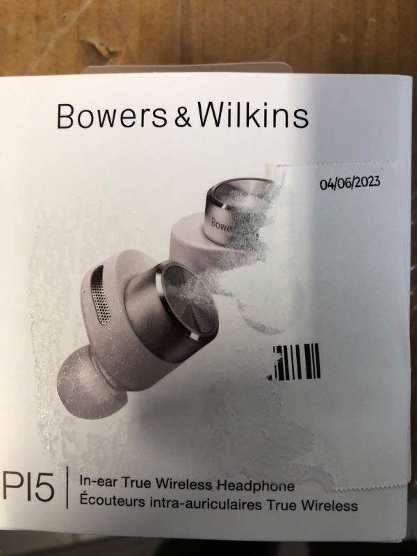 Photo 2 of Bowers & Wilkins PI5 in-Ear True Wireless Headphones (White)