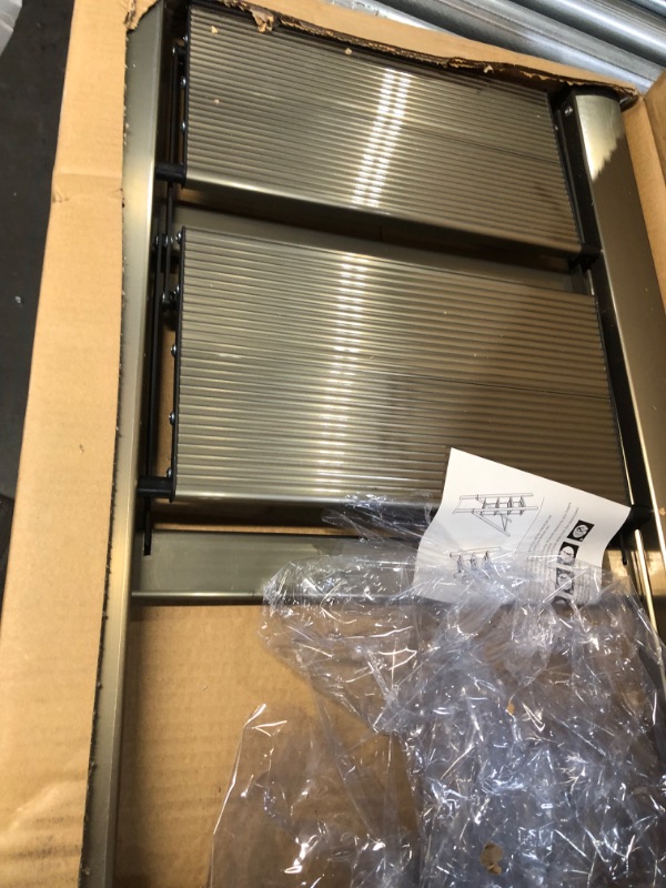 Photo 1 of Step Ladder 2 Step Folding Step Stool Metal Adults Step Stools Non-Slip Pedal Decorative Small Portable Ladder Kitchen Lightweight Home Office 