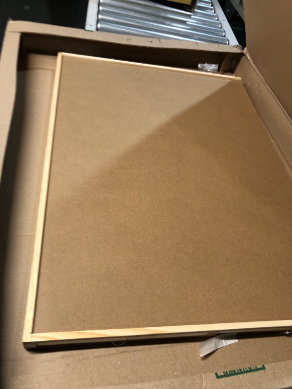 Photo 1 of Quartet Cork Board Bulletin Board, 2'3 x 30' Framed Corkboard, Oak Frame, Decorative Hanging Pin Board, Perfect for Office & Home Decor, Home School 