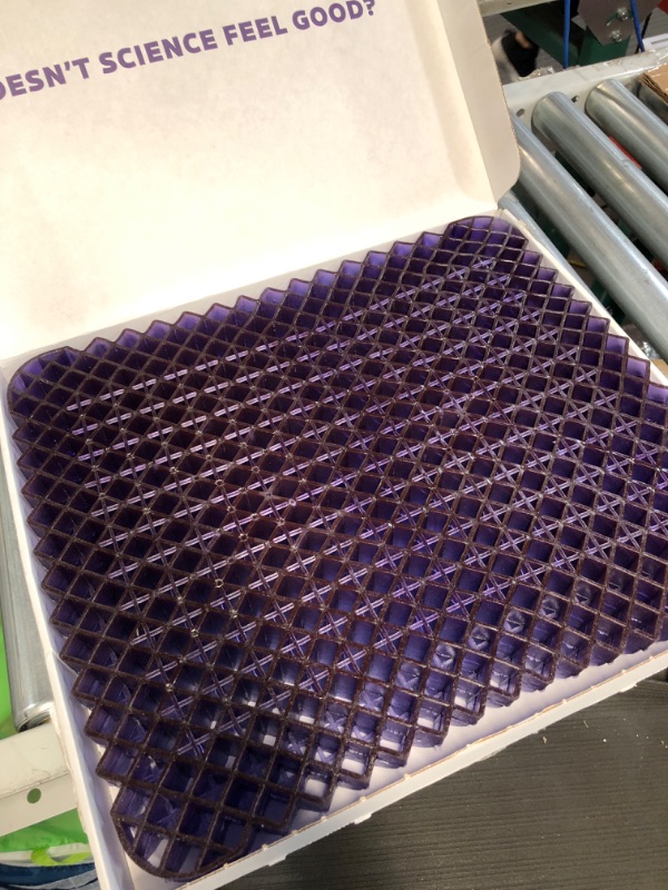 Photo 3 of Purple Royal Seat Cushion - Seat Cushion for The Car Or Office Chair - Temperature Neutral Grid