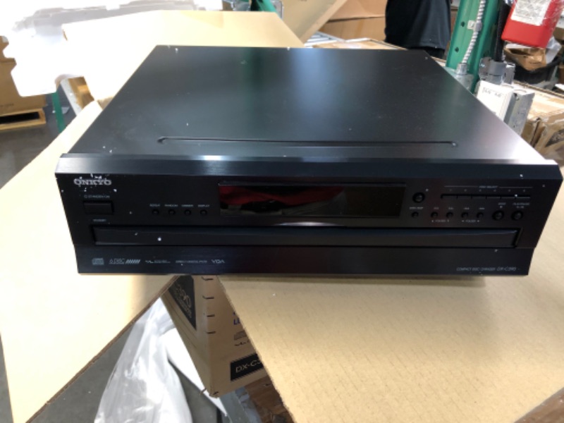 Photo 2 of **PARTS ONLY**
Onkyo DXC390 6-Disc Carousel Changer CD Player, Black