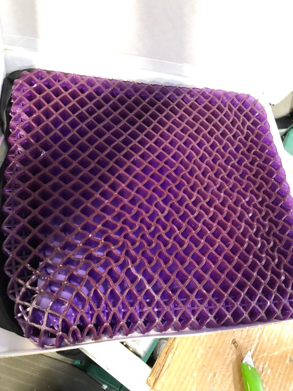 Photo 2 of Purple Royal Seat Cushion - Seat Cushion for The Car Or Office Chair - Temperature Neutral Grid