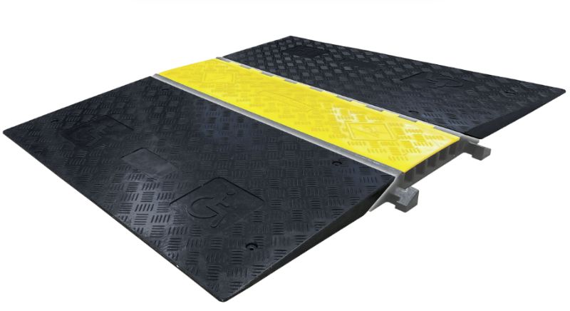 Photo 1 of (GREAT CONDITION) Universal Pedestrian & Wheelchair Rubber Ramp for Cable Protectors | 1.8" to 2.5" Rise Range