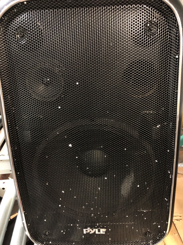 Photo 1 of (SEE NOTES) Pyle 12 Inch Full Range Portable Bluetooth Karaoke Loudspeaker Black