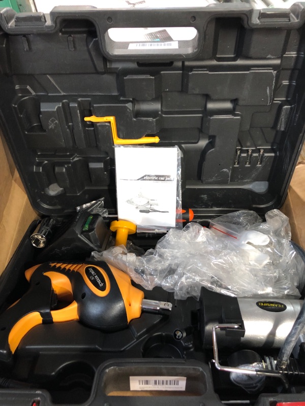 Photo 1 of FEANISIFEI All-in-One Electric Car Jack Kit 3 Ton 12V Electric Car Jack with Impact Wrench Inflatable Pump