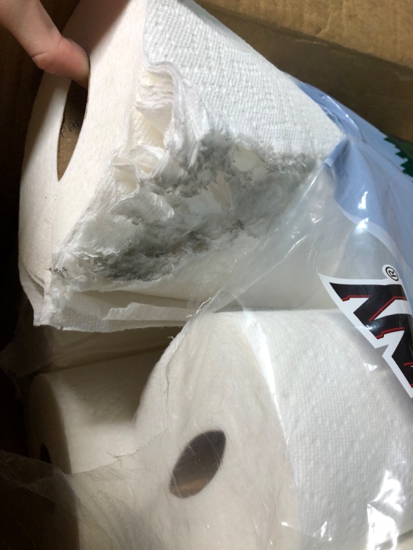 Photo 3 of **BAG OPENED, ROLL DAMAGED**Brawny Tear-A-Square Paper Towels, 8 Double Rolls = 16 Regular Rolls