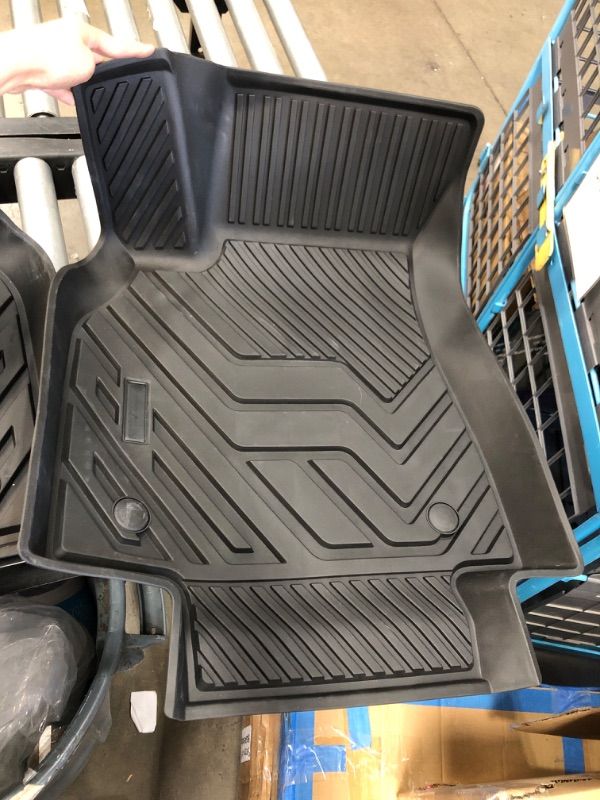 Photo 3 of BASENOR Tesla Model Y Rear Trunk Mat with Backrest Mats 