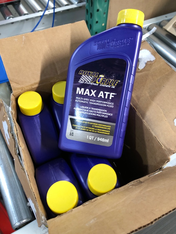 Photo 2 of Royal Purple 06320-6PK Max ATF High Performance Synthetic Automatic Transmission Fluid - 1 qt. (Case of 6)