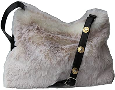 Photo 1 of LONI Womens Faux Fur Hobo Crossbody Shoulder Bag Handbag