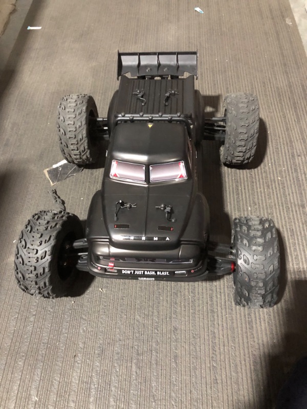 Photo 3 of **USED/ DAMAGED/INCOMPLETE/SEE NOTES*** ARRMA 1/8 Notorious 6S V5 4WD BLX Stunt RC Truck, Black