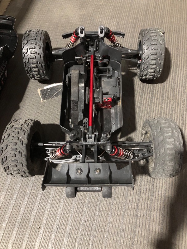 Photo 4 of **USED/ DAMAGED/INCOMPLETE/SEE NOTES*** ARRMA 1/8 Notorious 6S V5 4WD BLX Stunt RC Truck, Black