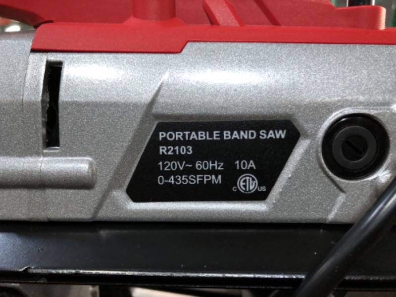 Photo 4 of Anbull portable bandsaw w/ removable base [notes!] 