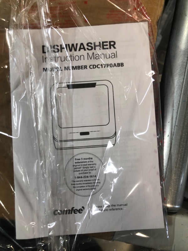 Photo 2 of COMFEE' Portable Dishwasher Countertop, Mini Dishwasher with 5L Built-in Water Tank, No Hookup Needed, 6 Programs, 360° Dual Spray, 192? High-Temp& Air-Dry Function, Dishwasher for Apartments& RVs