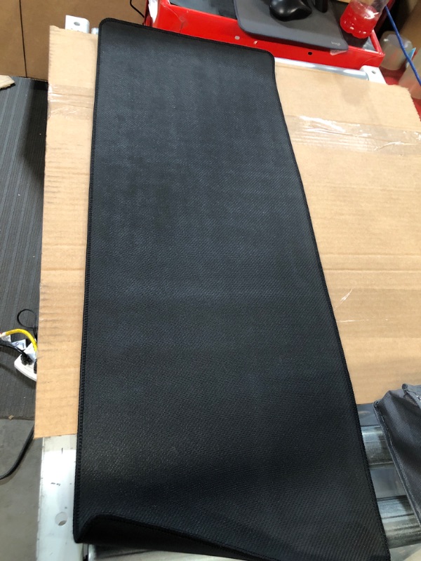Photo 1 of Large Gaming Mouse Pad with Nonslip Base, 31.5x11.8x0.1Inch, Heavy, Thick, Comfy, Foldable Mat Black