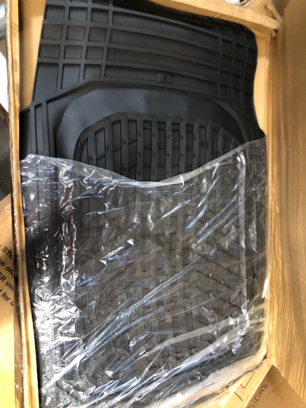 Photo 1 of [USED] Motor Trend OF-933-BK FlexTough Plus Black Rubber Car Floor Mats