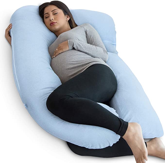 Photo 1 of [USED] Pregnancy Pillow - Pale Blue