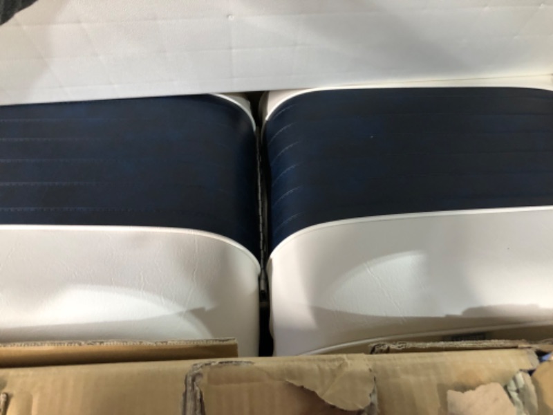 Photo 2 of [USED] Wise 8WD707P-1-924 Deluxe Lounge Seat (White/Navy)