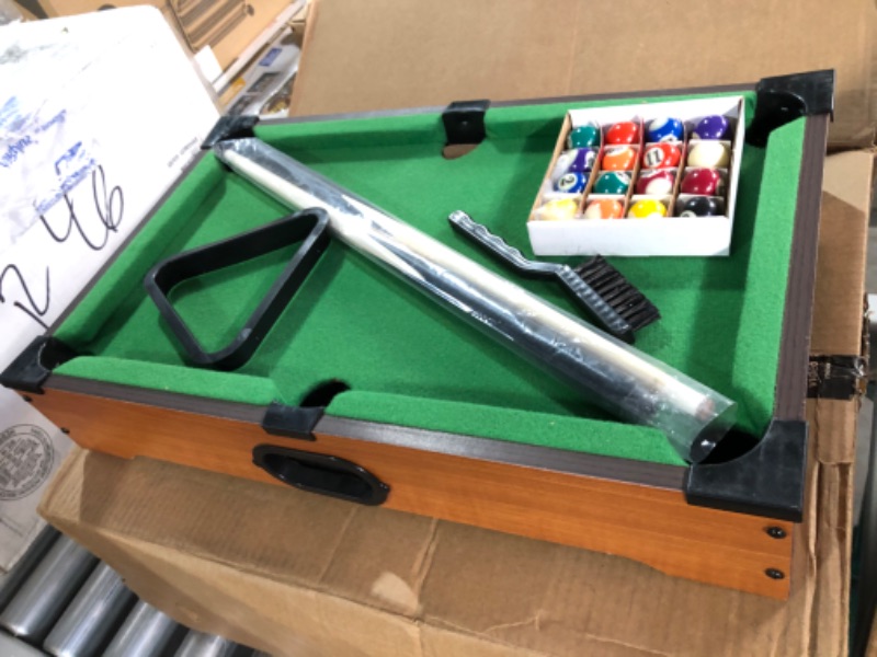 Photo 2 of **SEE NOTES** Mainstreet Classics 20-Inch Table Top Miniature Billiard/Pool Game Set