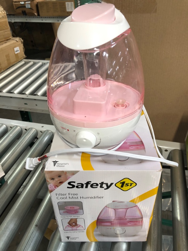 Photo 3 of Safety 1st Filter Free Cool Mist Humidifier, Pink, Pink