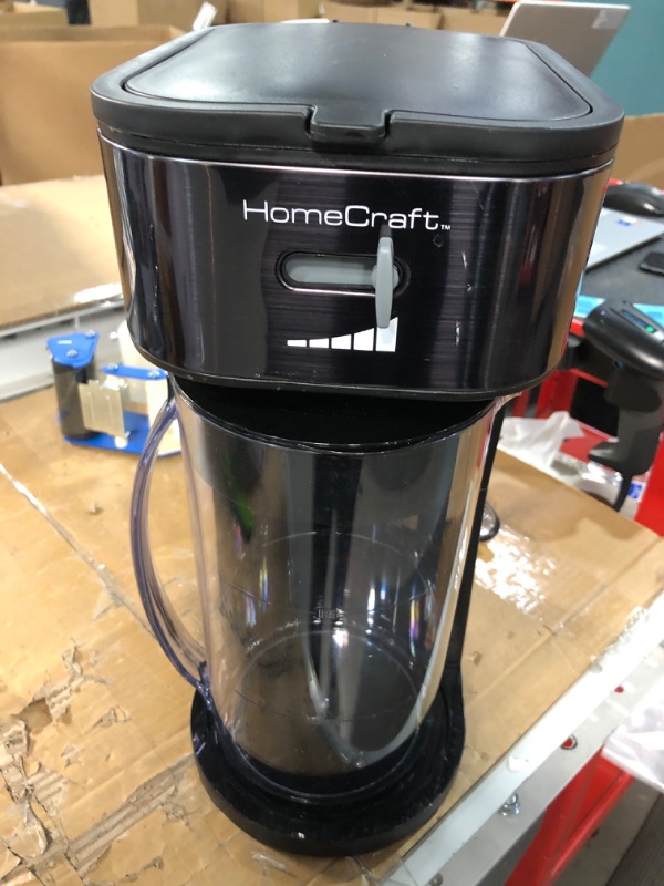 Photo 3 of (READ NOTES) HomeCraft HCIT3BS 3-Quart Black Stainless Steel Café' Iced Tea And Iced Coffee Brewing System