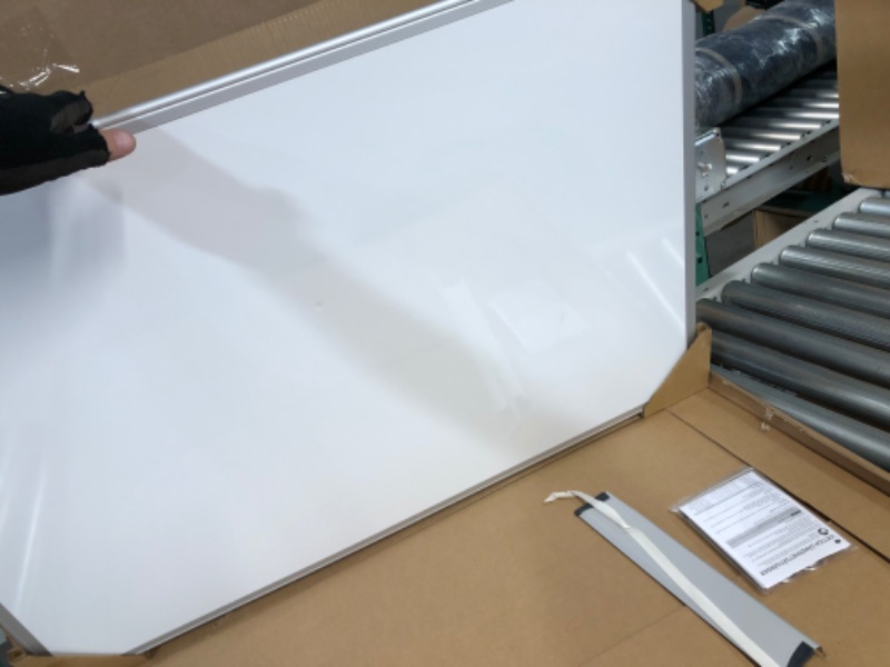 Photo 3 of Amazon Basics Magnetic Dry Erase White Board, 36 x 24-Inch Whiteboard 