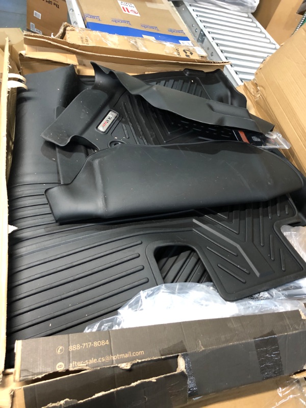 Photo 2 of YITAMOTOR Floor Mats Compatible with 2014-2021 Toyota Tundra CrewMax Cab - 1st & 2nd Row All-Weather Protection