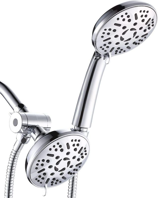 Photo 1 of  Shower Head Combo, 9 Settings Handheld Shower Head & Rainfall Showerhead, ANTIQUE BRONZE