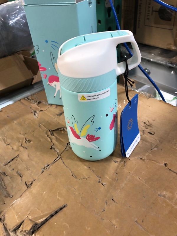 Photo 1 of FEIJIAN Kids Insulated Water Bottle with Straw Lid 12oz
