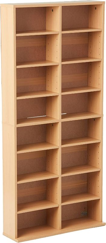 Photo 1 of (READ NOTES) Atlantic Oskar Adjustable Media Cabinet & Oskar Adjustable Media Cabinet - PN38435720 in Maple