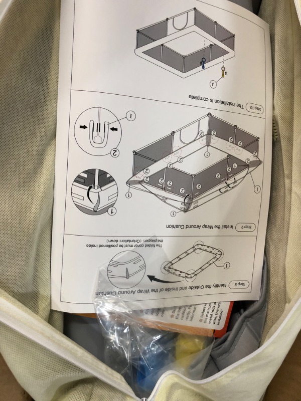 Photo 3 of Baby Playpen 71" X 59" , PALOPALO Extra Large Baby Playard