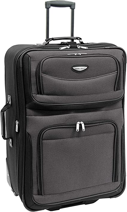 Photo 1 of Travel Select Amsterdam Expandable Rolling Upright Luggage, Gray, Checked-Large 29-Inch