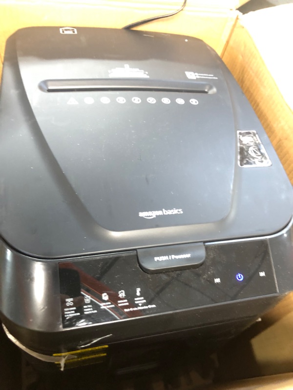 Photo 3 of Amazon Basics 150-Sheet Autofeed Micro-Cut Paper Shredder 