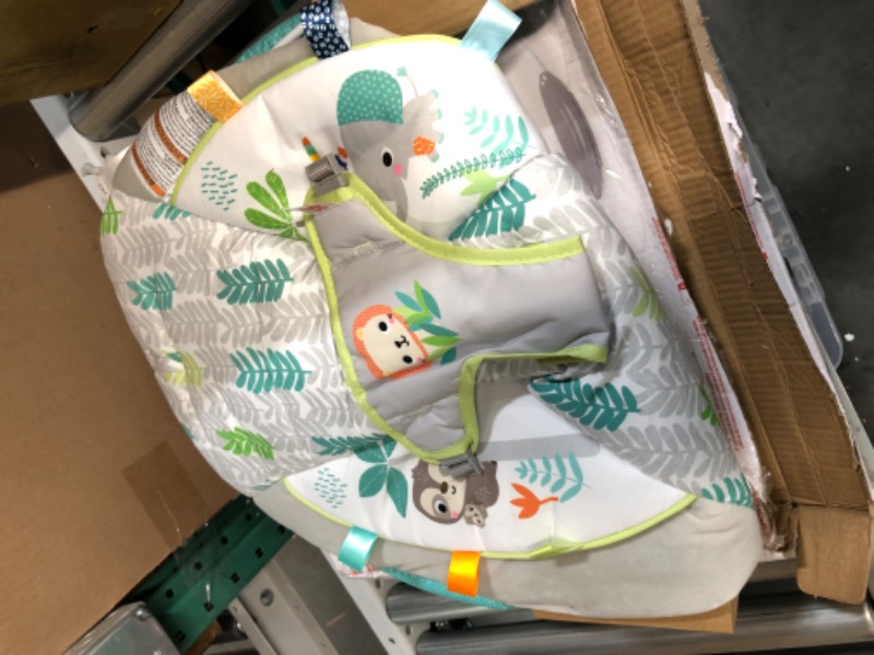 Photo 2 of **SEE NOTES** Bright Starts Jungle Vines Comfy Baby Bouncer 