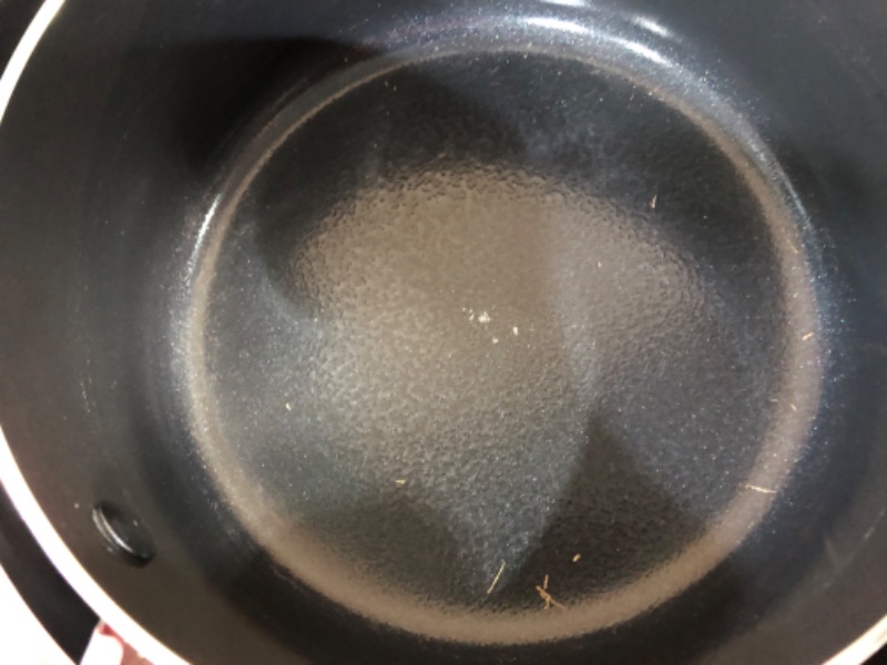 Photo 1 of [notes!] Red Volcano Textured Ceramic Nonstick, 11 Piece Cookware Pots and Pans Set