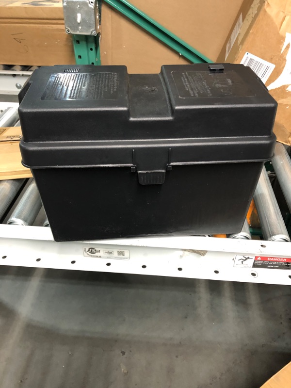 Photo 2 of *USED/SEE NOTES** NOCO Snap-Top HM318BKS Battery Box, Group 24-31 12V Outdoor Waterproof Battery Box for Marine, Automotive, RV, Boat, Camper and Travel Trailer Batteries