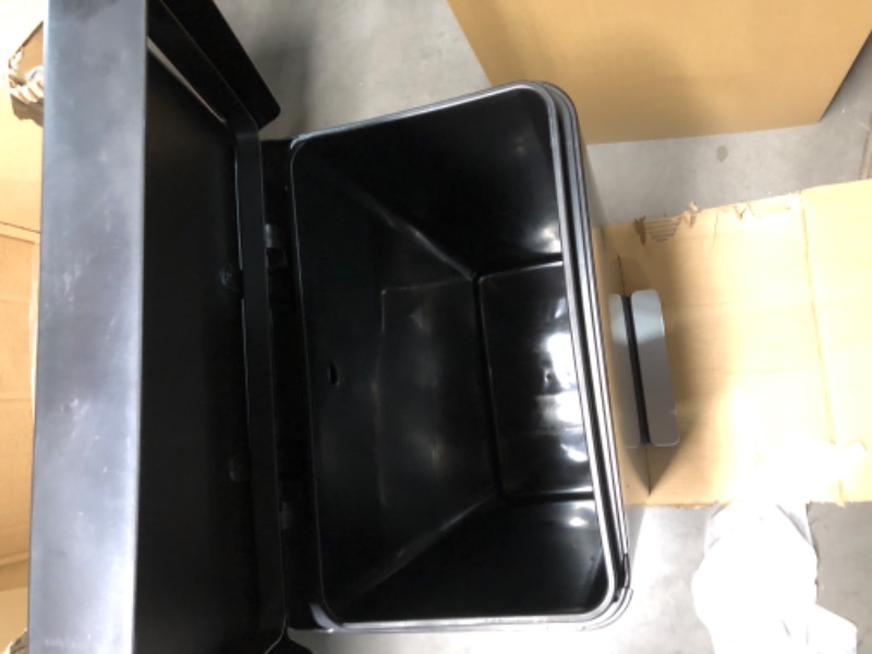 Photo 8 of **DAMAGED/SEE NOTES*** Kohler 20940-BST Step Trash Can, 13 Gallon, Black with Stainless 