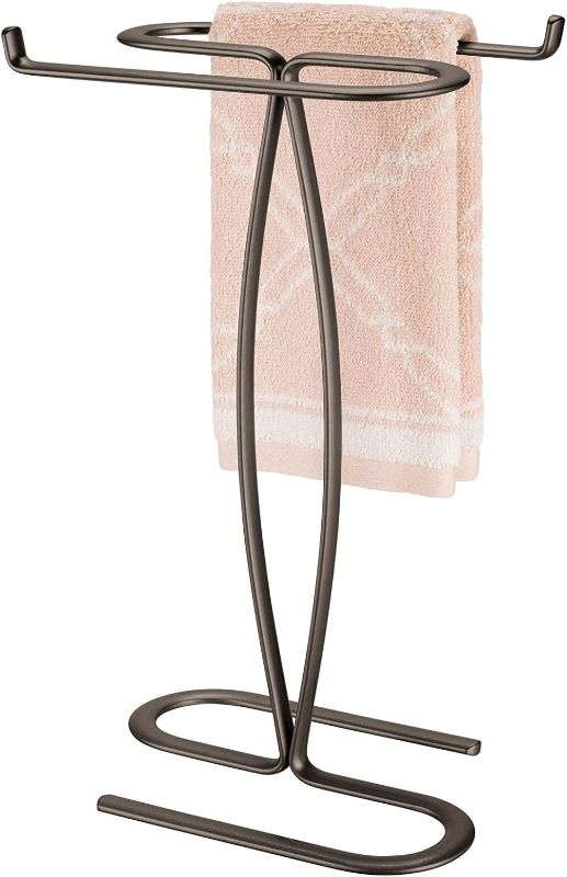 Photo 1 of **USED/SEE NOTES** mDesign Decorative Modern Metal Fingertip, Hand Towel Holder Stand