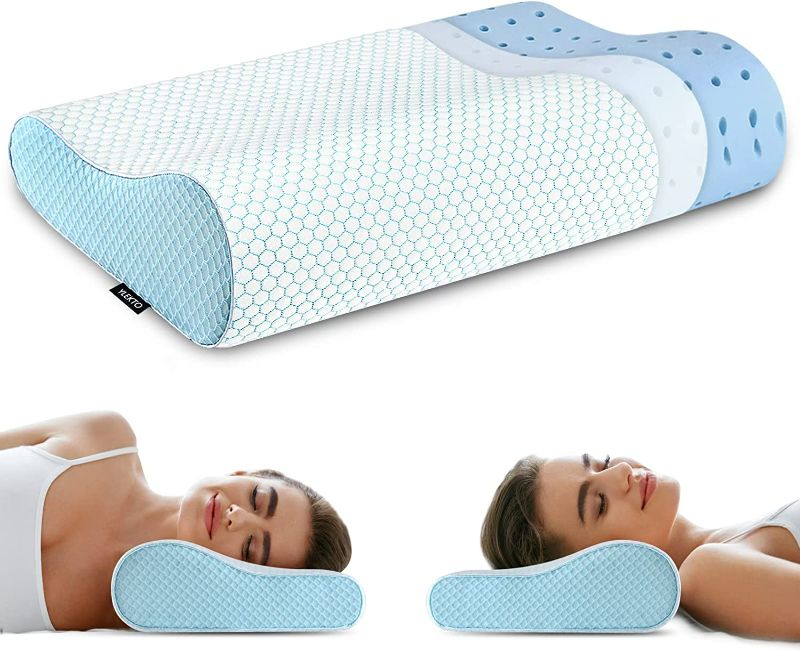 Photo 1 of **ONE PILLOW** Memory Foam Pillows, Neck Pillow Queen Size Bed Pillow 