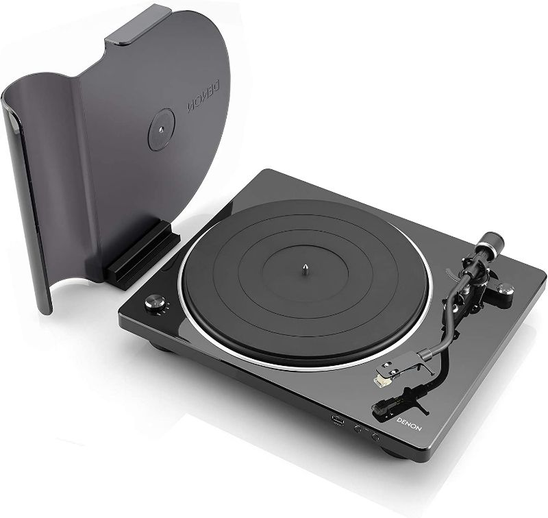 Photo 1 of Denon DP-450USB Semi-Automatic Analog Turntable | USB Output for Recording 33 1/3, 45, 78 RPM, Black & PMA-600NE Stereo Integrated Amplifier | Bluetooth Connectivity | 70W x 2 Channels Black DP450 Turntable + Amplifier