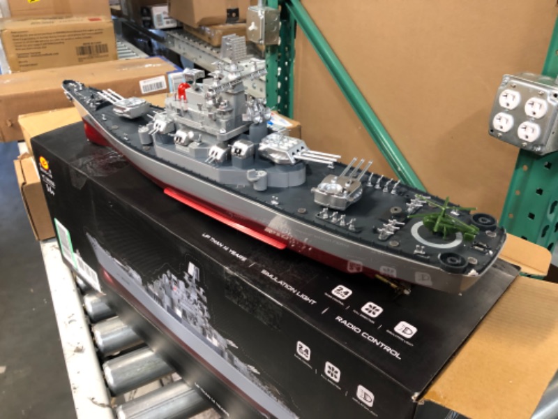 Photo 4 of *USED - SEE NOTES* USS Missouri US Navy Battleship RC Military Model Boat 1/250 Remote Control Marine Warship