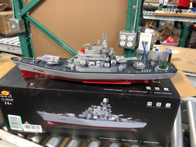 Photo 6 of *USED - SEE NOTES* USS Missouri US Navy Battleship RC Military Model Boat 1/250 Remote Control Marine Warship