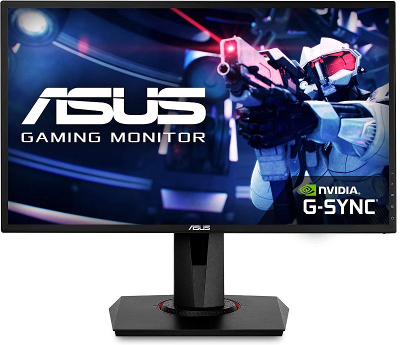 Photo 1 of (Used) ASUS VG248QG 24" G-Sync Gaming Monitor 165Hz 1080p 0.5ms Eye Care with DP HDMI DVI, Black
